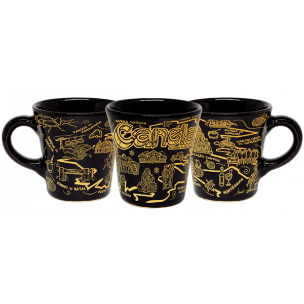 Caneca curva moser preta Faixa mapa td fp CAN