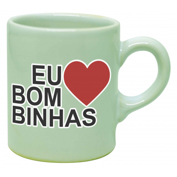 Caneca reta moser Eu amo Bomb.