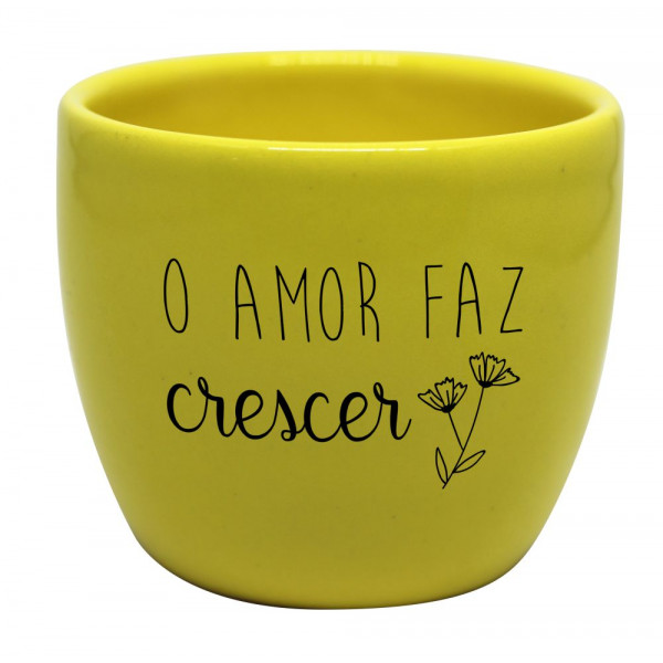 Vaso redondo médio O amor