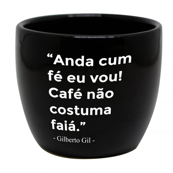 Vaso redondo médio Cum fé eu vou