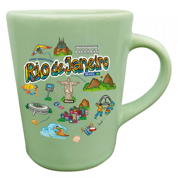 Caneca catarina traço colorido RJ