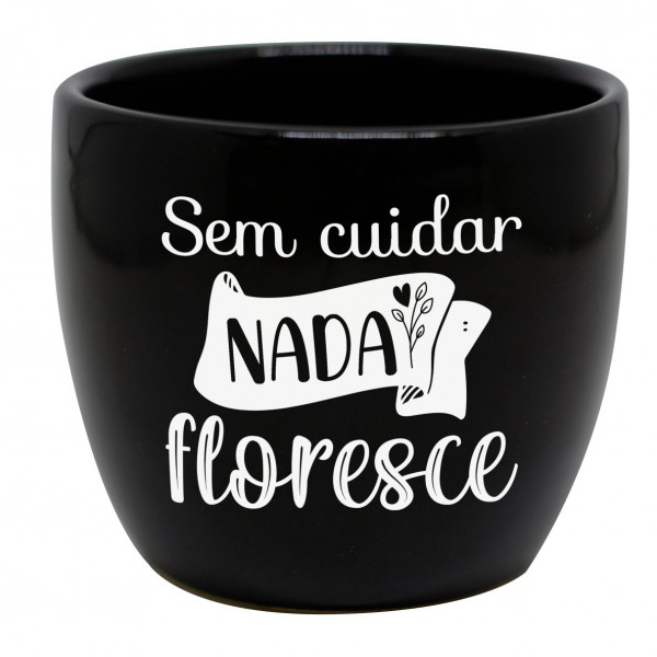 Vaso redondo médio sem cuidar