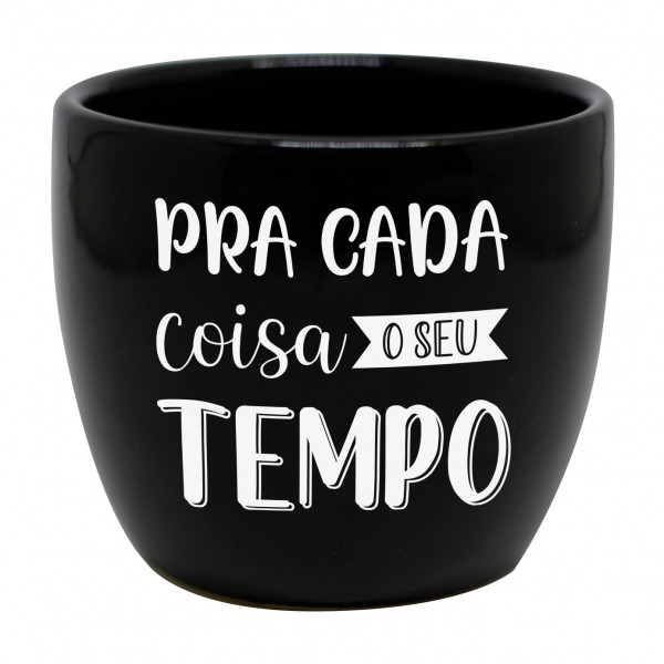 Vaso redondo médio tempo