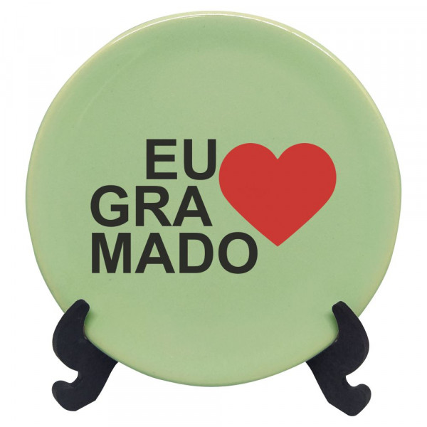 Prato decorativo - Eu amo GRA
