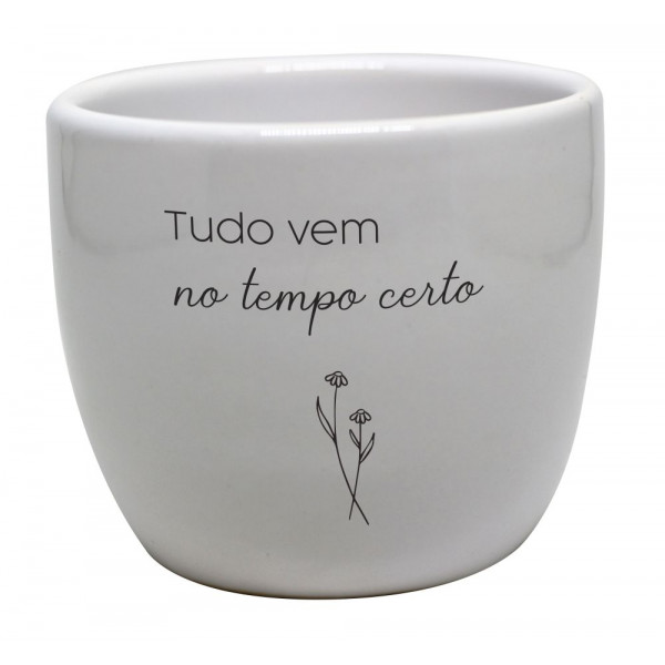 Vaso redondo médio Tempo certo