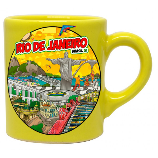 Caneca reta moser colorido RJ