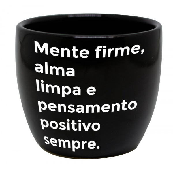 Vaso redondo médio Mente firme