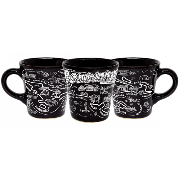 Caneca curva moser preta Faixa mapa tb fp Bomb.