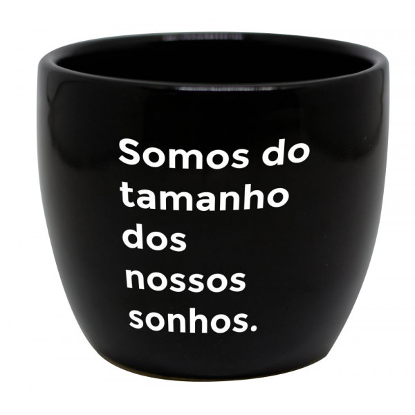 Vaso redondo médio Nossos sonhos