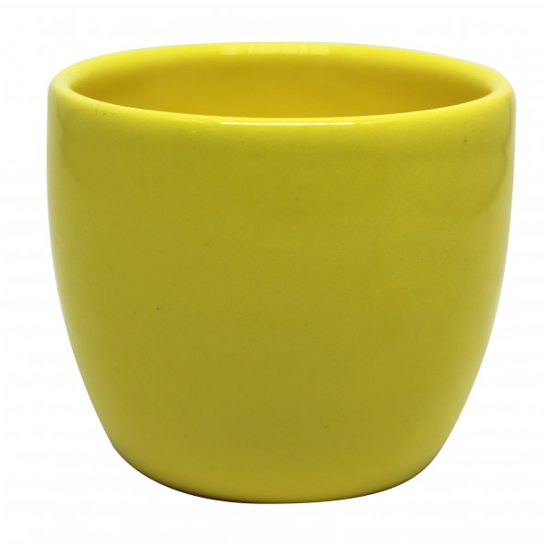 Vaso redondo médio amarelo