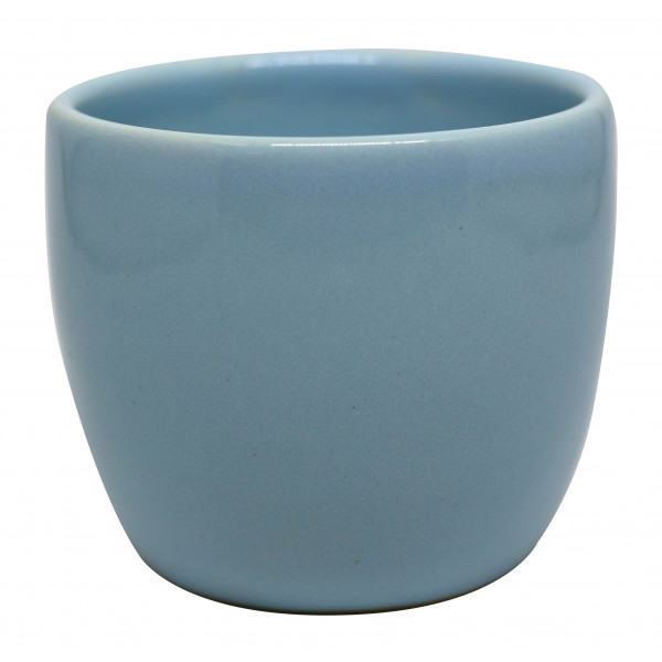 Vaso redondo médio azul