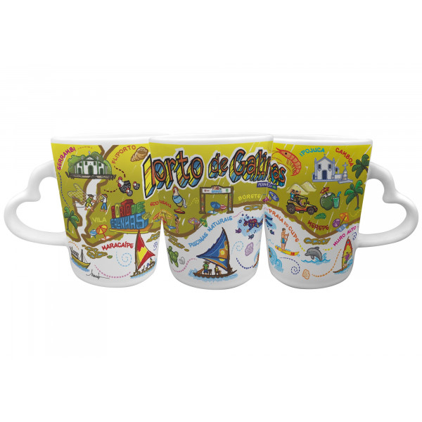 Caneca Catarina Coração Faixa Mapa TC PGA