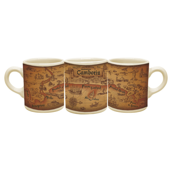 Caneca reta moser faixa mapa pirata BC