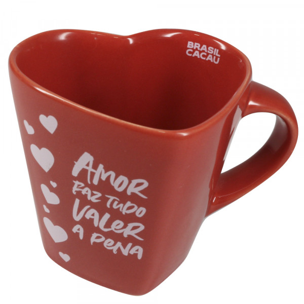 Caneca Juliana Vermelha Amor faz tudo