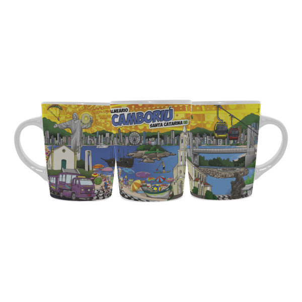 Caneca Catarina Faixa Colorida BC