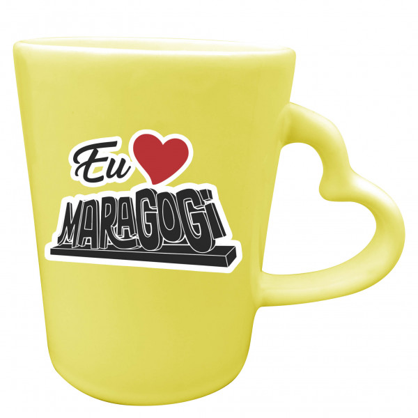 Caneca Catarina Coração eu amo ponto turístico MA