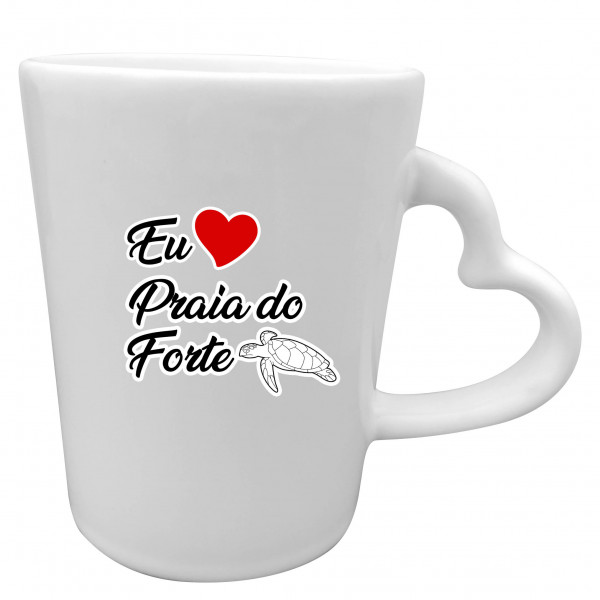 Caneca Catarina Coração eu amo ponto turístico PFO