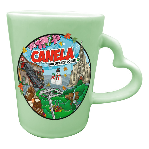Caneca catarina logo colorida CAN