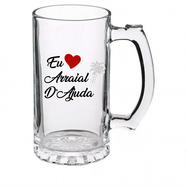 Caneco de Chopp Vidro eu amo AR