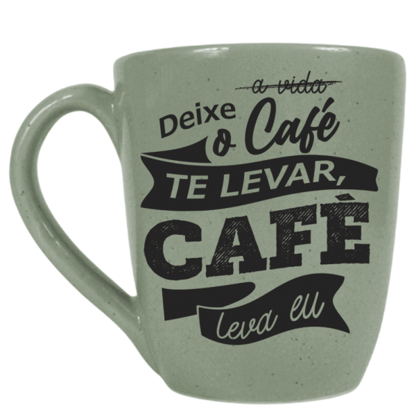 Caneca Curva Deixe o café te levar