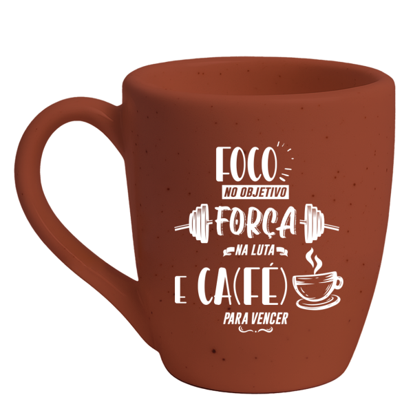 Caneca Curva Foco, força e café
