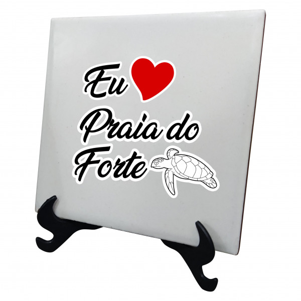 Azulejo com suporte eu amo Ponto turístico PFO