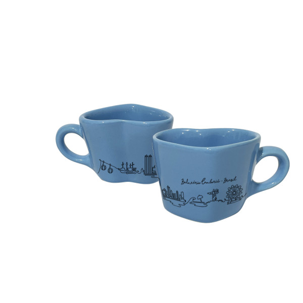 Caneca Juliana Pequena Line Art Traço Preto BC