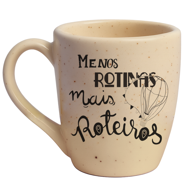 Caneca Curva Natural Granilhada - Menos Rotinas