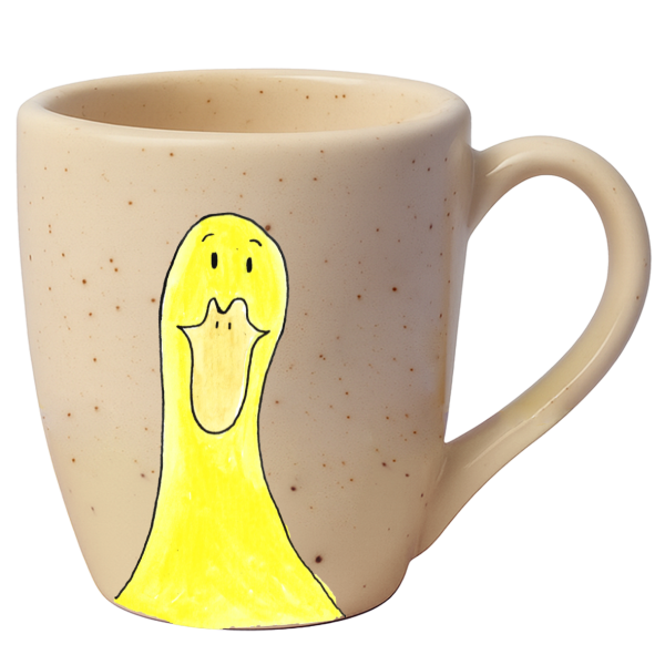 Caneca Curva Natural Granilhado - Pato Quafé