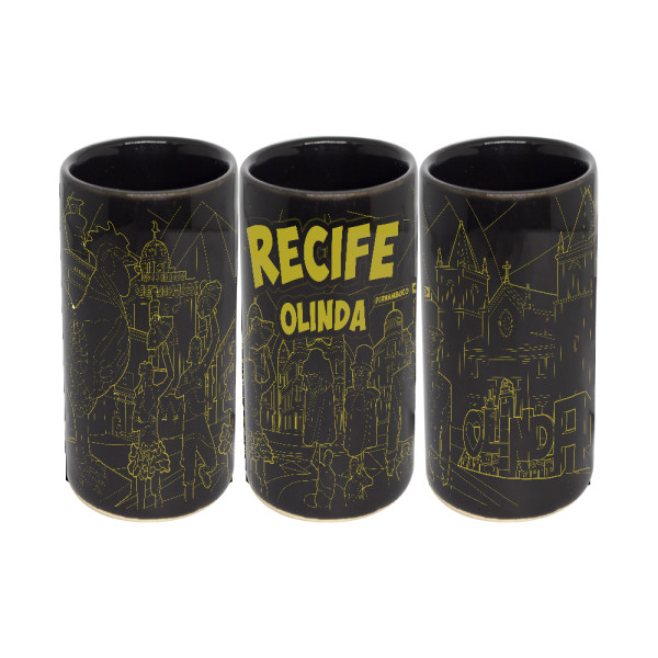 Copo shot vodka traço dourado RE