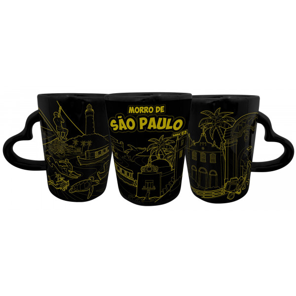 Caneca Catarina Coração Faixa Mapa TD MSP
