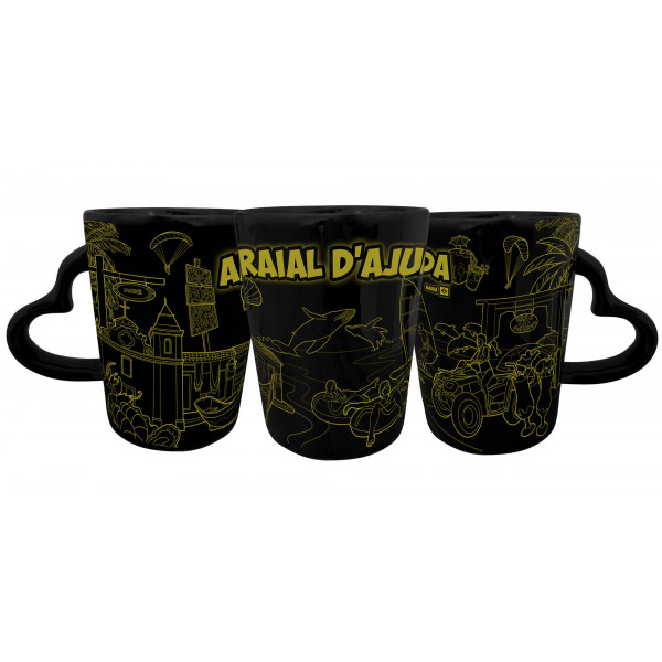 Caneca Catarina Coração Faixa Mapa TD AR