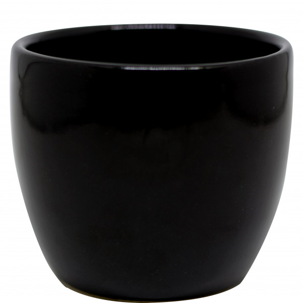 Vaso redondo médio preto