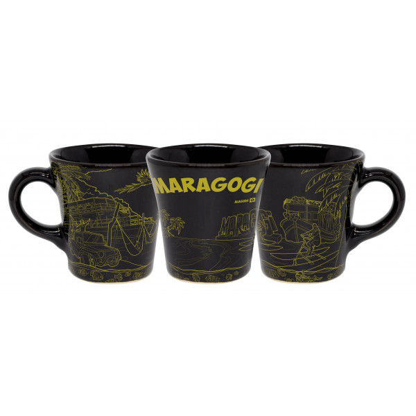 Caneca curva moser preta faixa mapa td fp MA