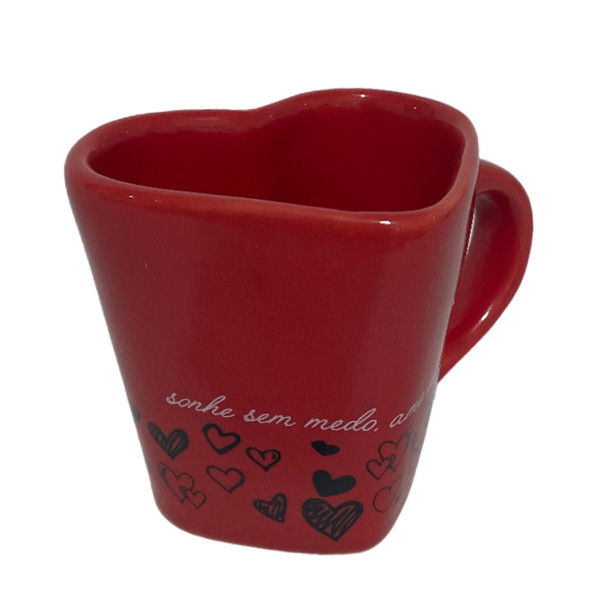 Caneca Juliana Vermelha Ame sem limites