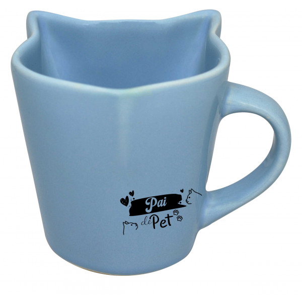 Caneca gato pai de pet