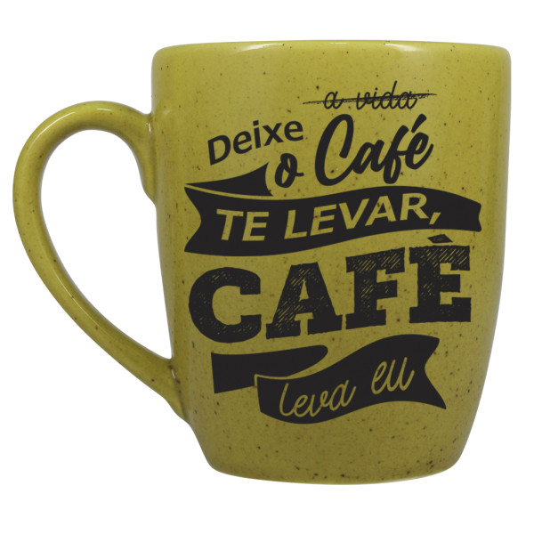 Caneca Curva Deixe o café te levar