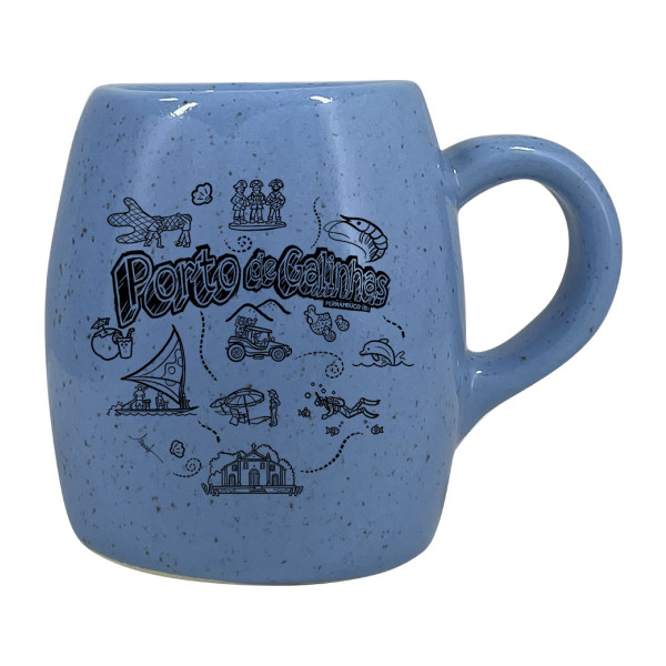 Caneca Moon Pequena Traço Preto PGA