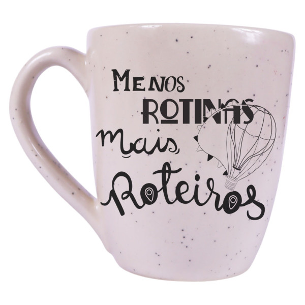 Caneca Curva Natural Granilhada - Menos Rotinas