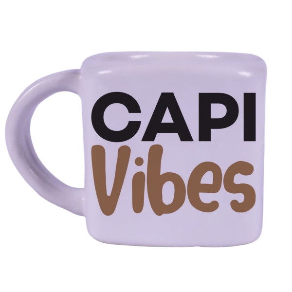 Caneca Quadrada Natural - Capivibes