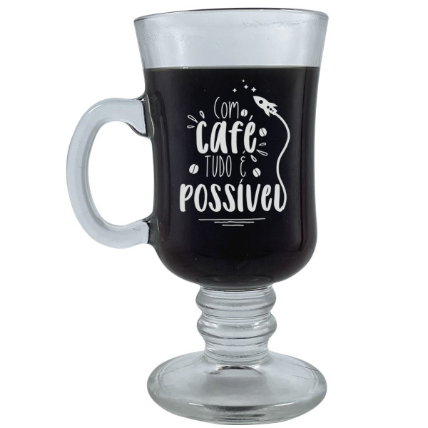 Taça cappuccino Com café tudo é possível