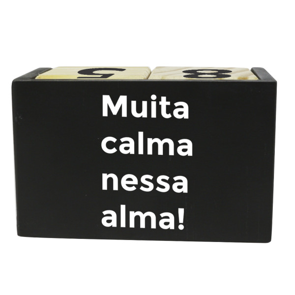 Calendário Filosofando - Muita calma