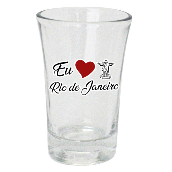 Shot Vidro Eu amo ponto turístico RJ