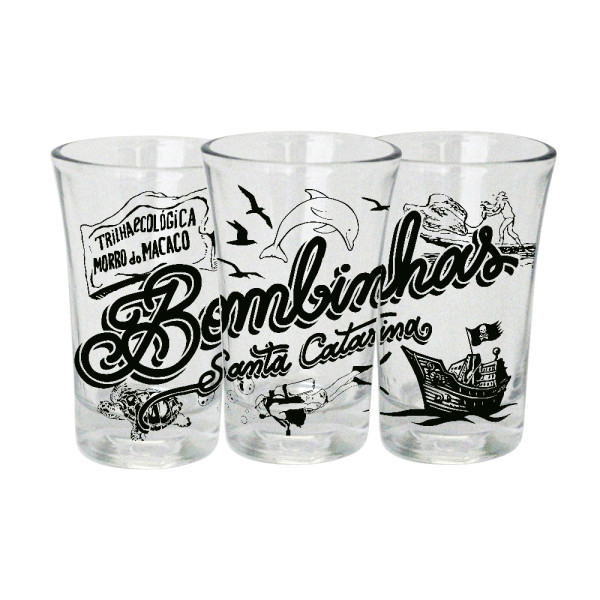 Shot retrô traço preto Bomb.