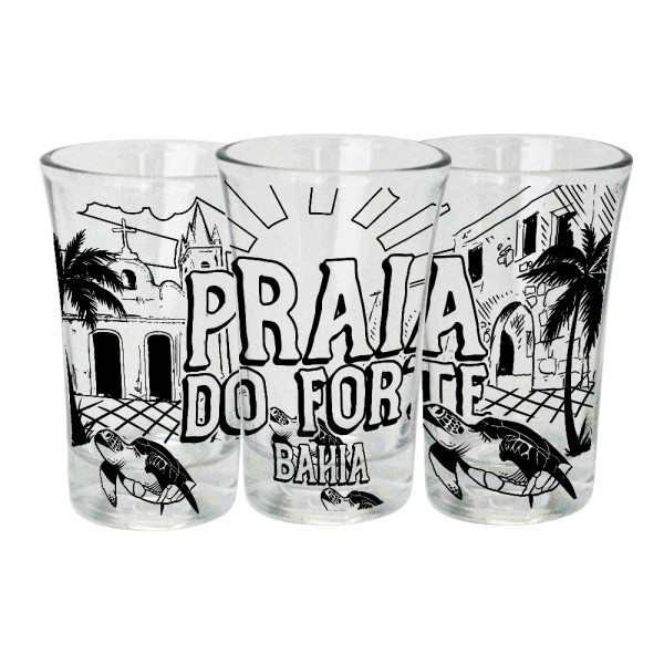 Shot retrô traço preto PFO