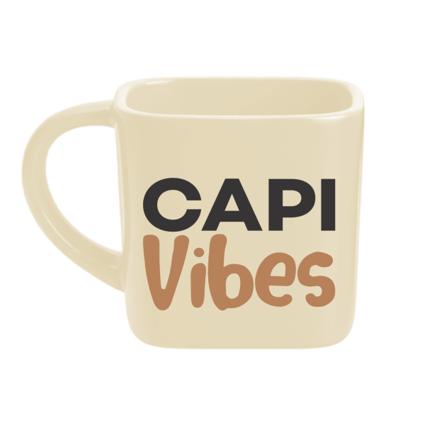 Caneca Quadrada Natural - Capivibes