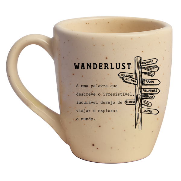 Caneca Curva Natural Granilhada - Wanderlust