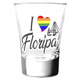 Copo Shot I Love Floripa - diversidade FLN