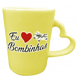 caneca catarina coração eu amo ponto turístico Bomb.