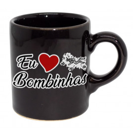 Caneca reta moser Eu amo - ponto turístico Bomb.